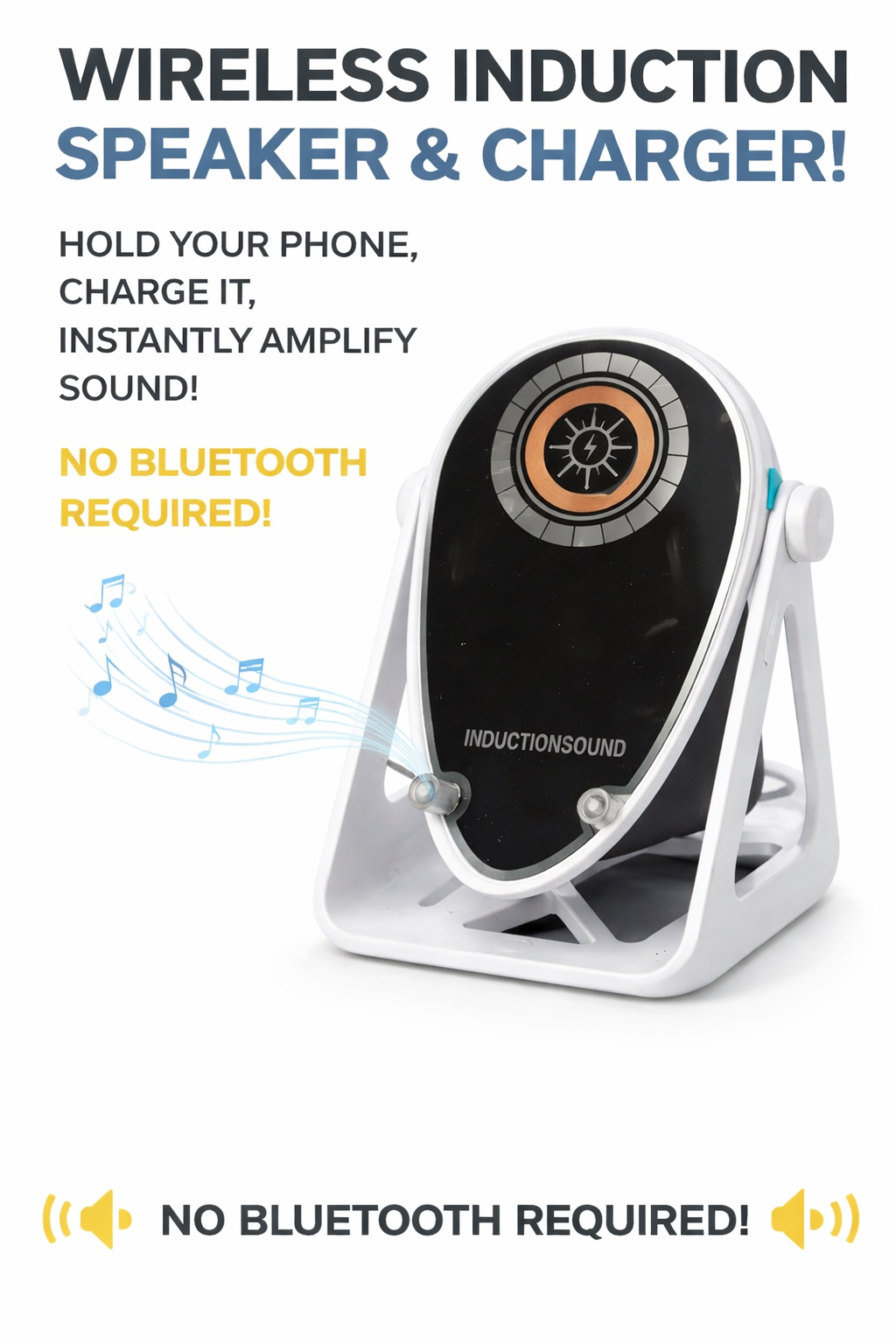 Wireless Charging Speaker Phone Holder