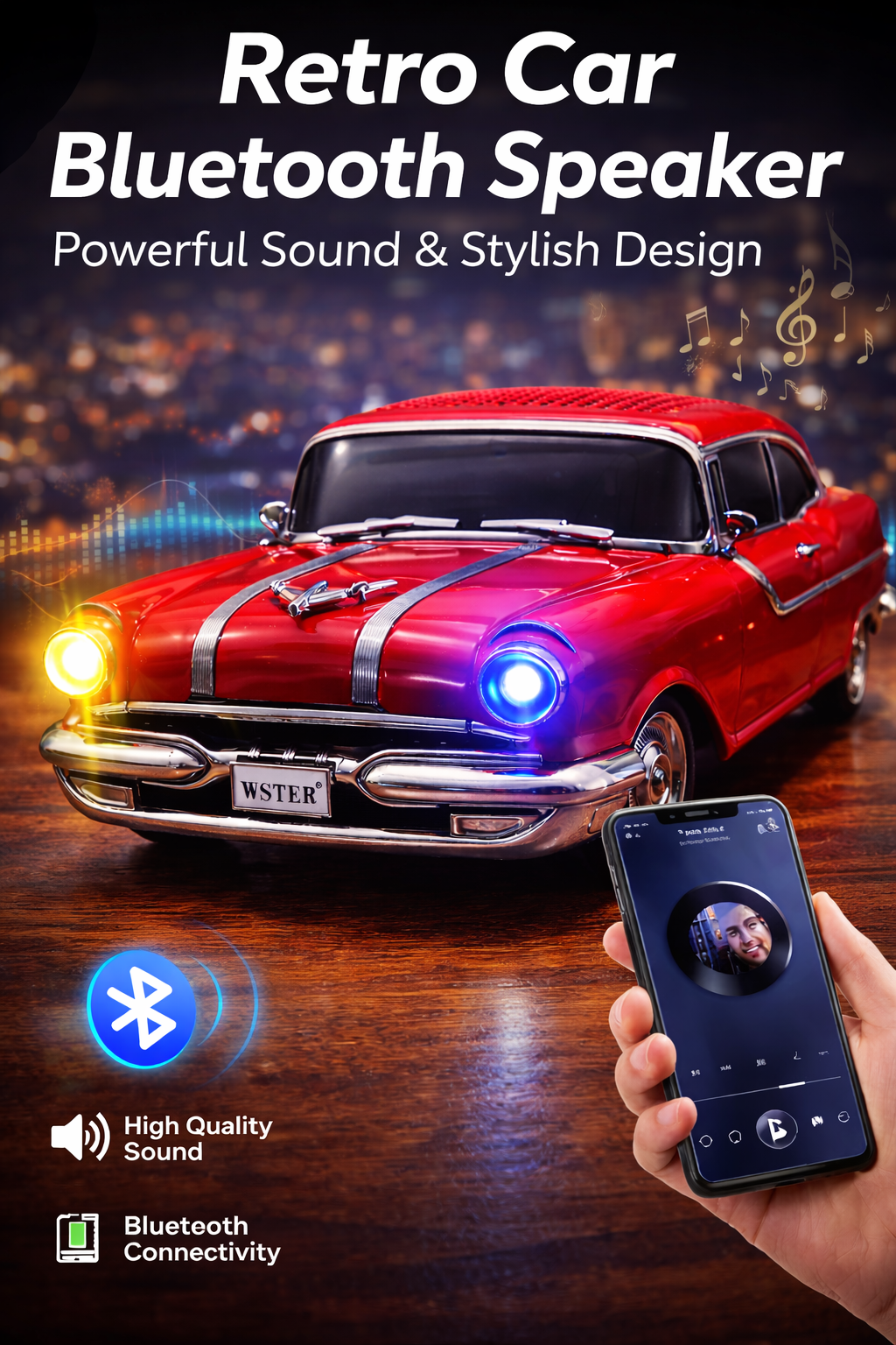 Retro Car Bluetooth Speaker