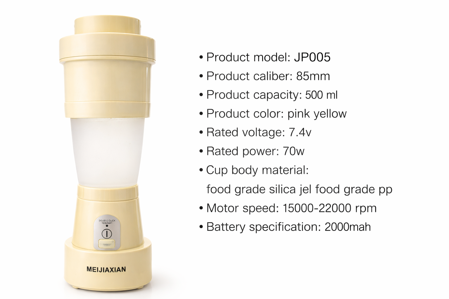 Portable Folding Juicer Machine Chargable